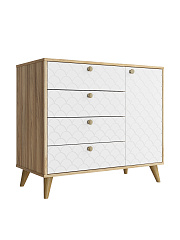 Комод Велламо ВО-11 блэквуд ячменный/бланж