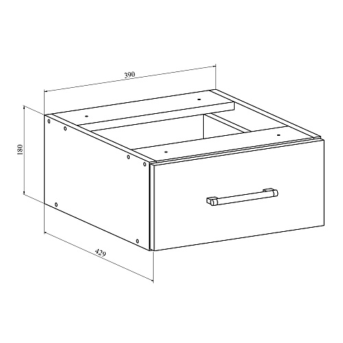 Тумба подвесная ОФ-26 дуб крафт табачный