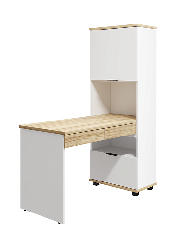 Стол рабочий Скайлайт СЛ-24 блэквуд ячменный/белый/меренга