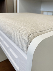 Банкетка Монблан МБ-90К белое дерево