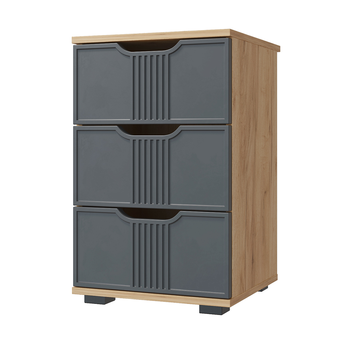 Тумба прикроватная Эмилия ЭЛ-26 дуб крафт золотой/графит