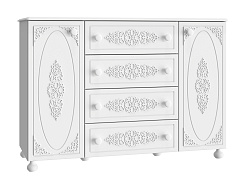 Тумба комбинированная Ассоль АС-19 белое дерево