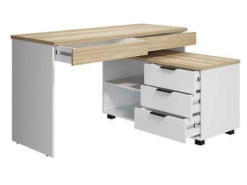 Стол Скайлайт СЛ-22К блэквуд ячменный/белый/меренга