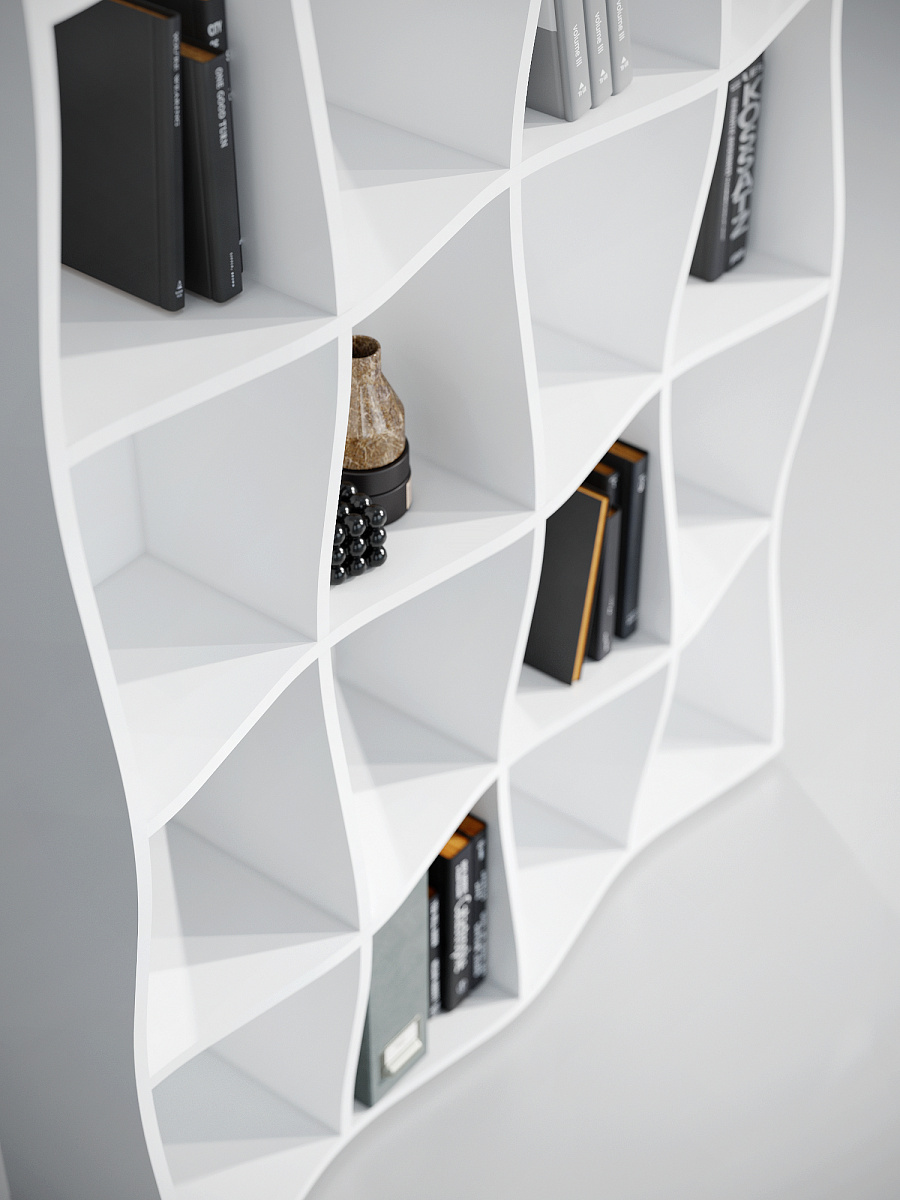 Стеллаж Контемпо КТ-01 белый бриллиант