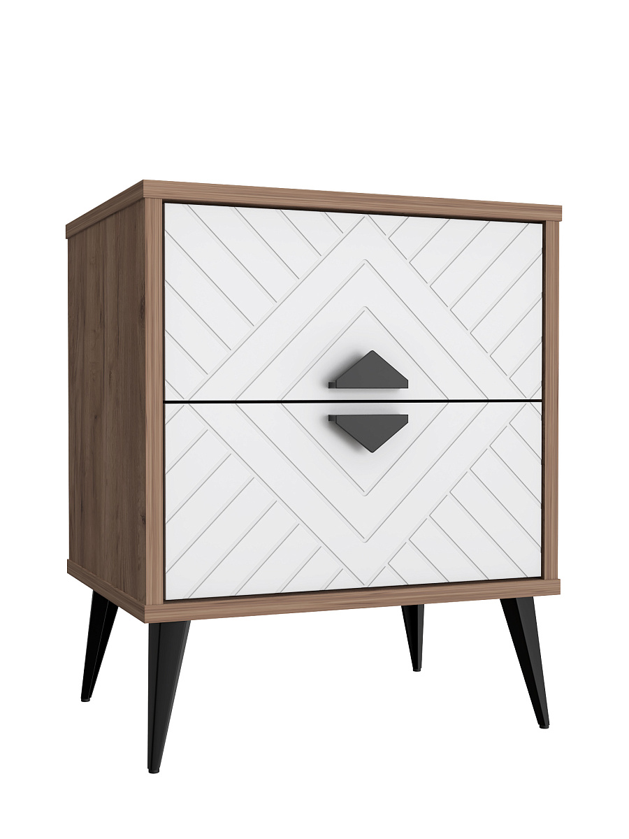 Тумба прикроватная Астрид АР-04 дуб крафт табачный/бланж