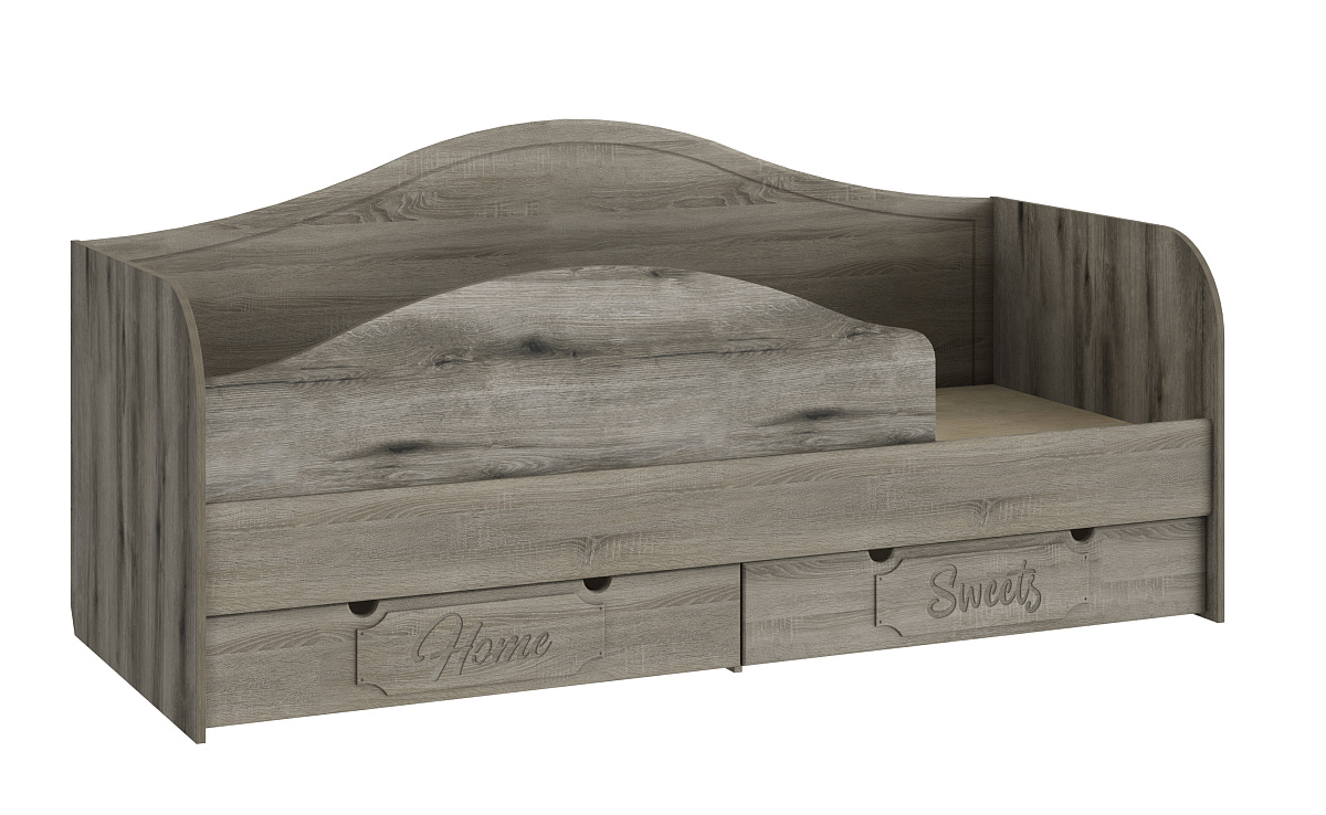 Кровать ДримСтар ДС-51 (800х2000) дуб эвок/дуб сонома темный