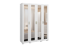 Шкаф «Монблан» МБ-25К с зеркалом белое дерево