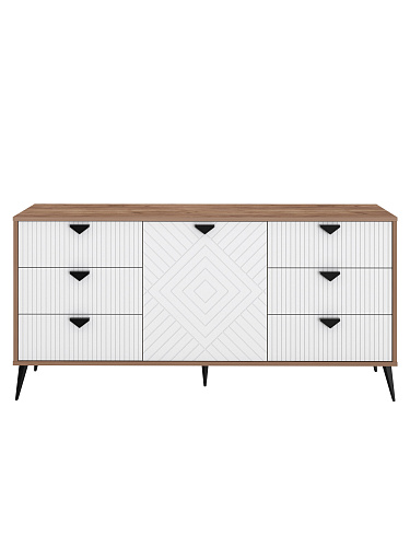 Комод Астрид АР-03 дуб крафт табачный/бланж