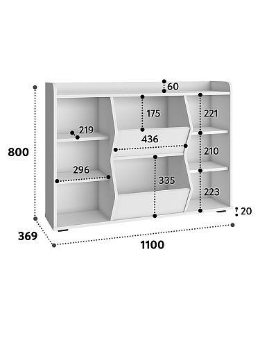 Тумба Т-15 белый структурный