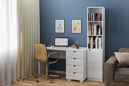 Стол письменный ДримСтар ДС-3 белое дерево