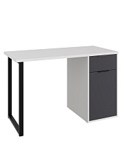Стол С-408 белый структурный/графит