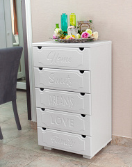 Комод ДримСтар ДС-11 белое дерево