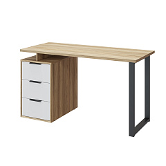 Стол С-406 блэквуд ячменный/меренга (1350*600)