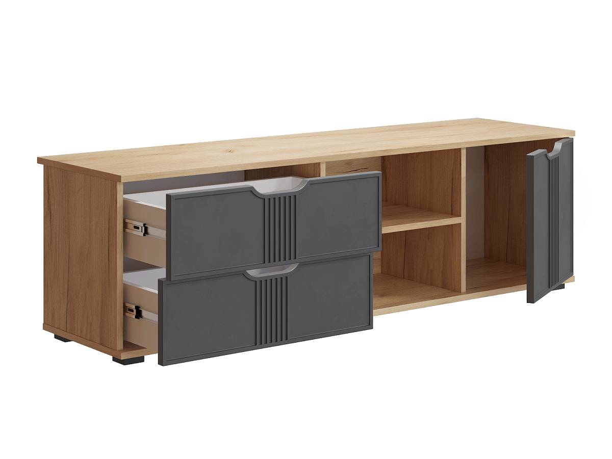 Тумба Эмилия ЭЛ-40 дуб крафт золотой/графит