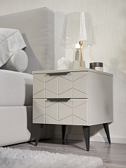 Тумба прикроватная Контемпо КТ-04 кашемир/шарли керамика