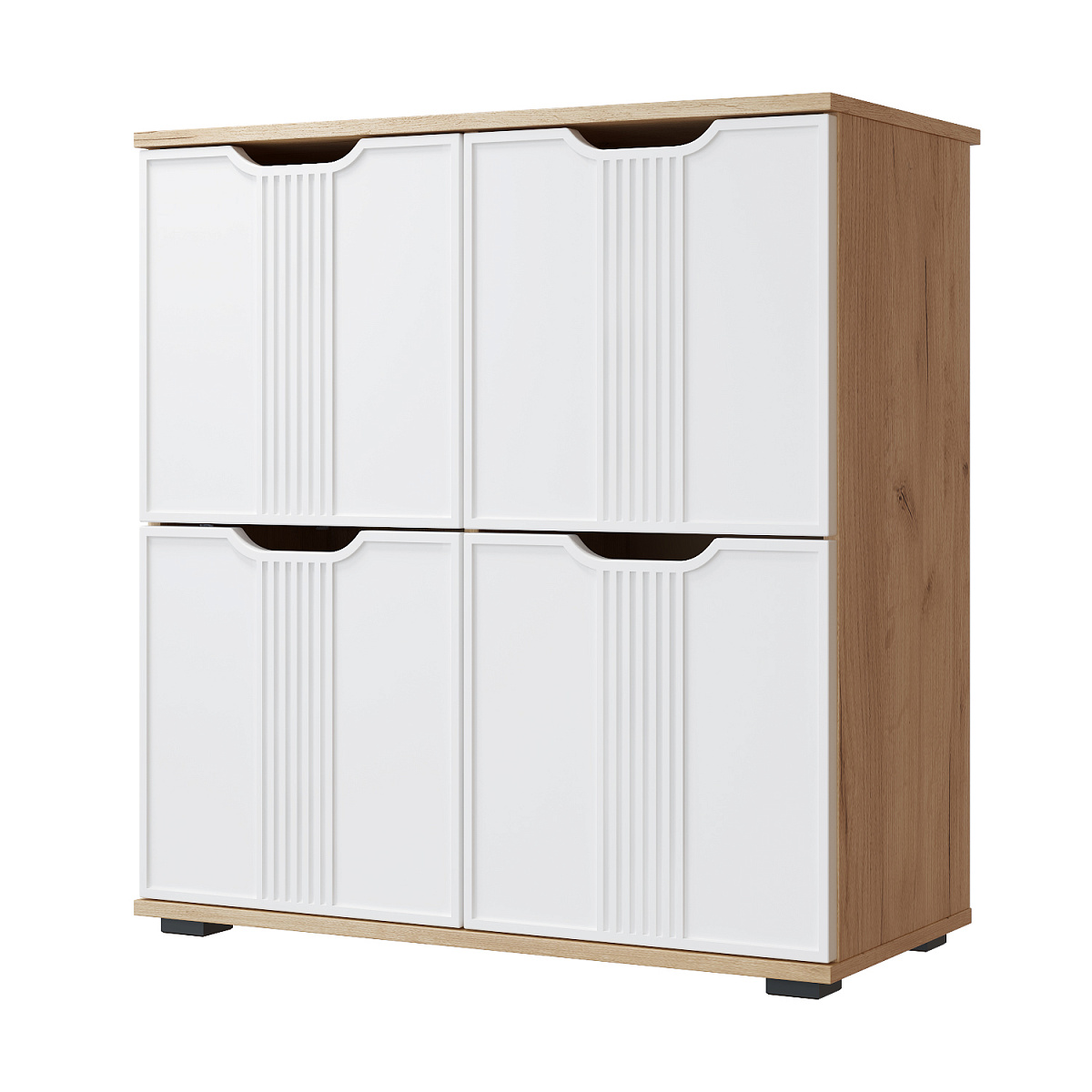 Тумба Эмилия ЭЛ-45 дуб крафт золотой/меренга