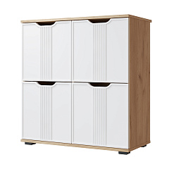 Тумба Эмилия ЭЛ-45 дуб крафт золотой/меренга