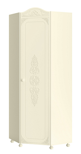 Шкаф угловой Ассоль плюс АС-521К (правый с короной) ваниль