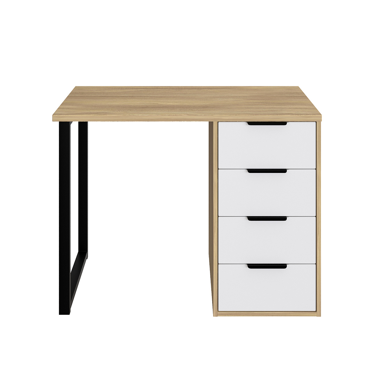 Стол С-404 блэквуд ячменный/меренга (1000х550)