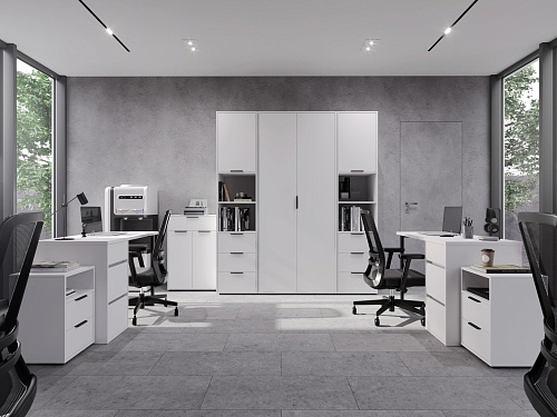 Тумба прикроватная Оптима ОП-07 белый структурный/меренга