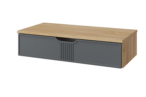 Тумба подвесная ЭЛ-22 дуб крафт золотой/графит