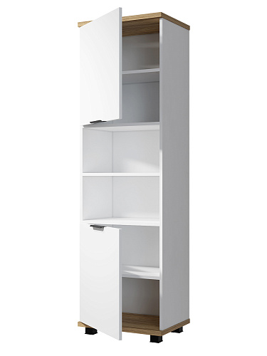 Стеллаж Скайлайт СЛ-4К блэквуд ячменный/белый/меренга