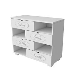 Комод ДримСтар ДС-10 белое дерево