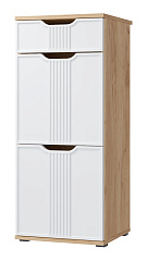 Комплект мебели для прихожей Эмилия ЭЛ-004 дуб крафт золотой/меренга