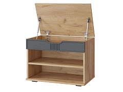 Тумба Эмилия ЭЛ-44К дуб крафт золотой/графит