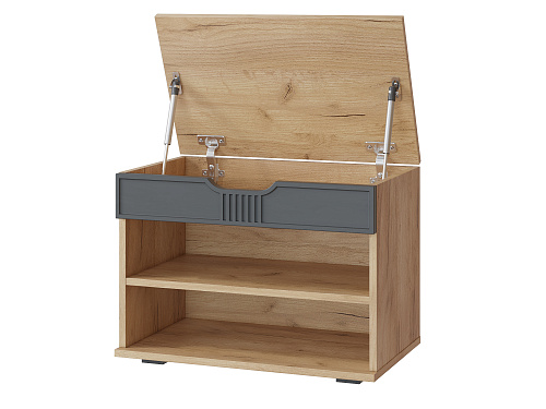 Тумба Эмилия ЭЛ-44К дуб крафт золотой/графит