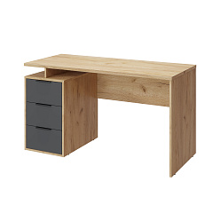 Стол С-407 дуб крафт золотой/графит (1350*600)