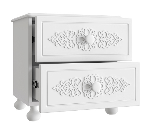 Тумба прикроватная Ассоль АС-4 белое дерево
