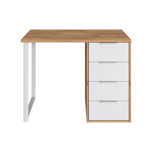 Стол С-414 дуб крафт золотой/меренга (1000х550)