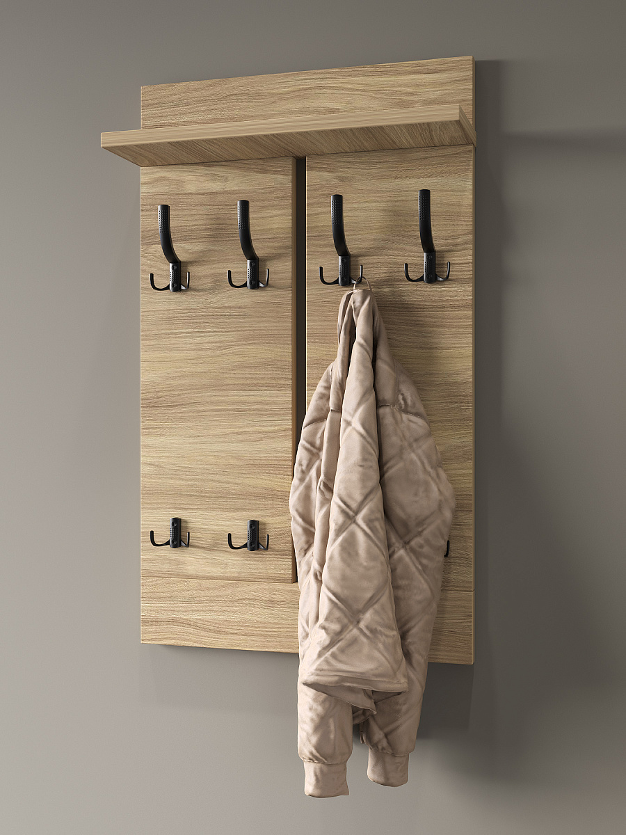 Вешалка ВН-13 блэквуд ячменный (600*1000)