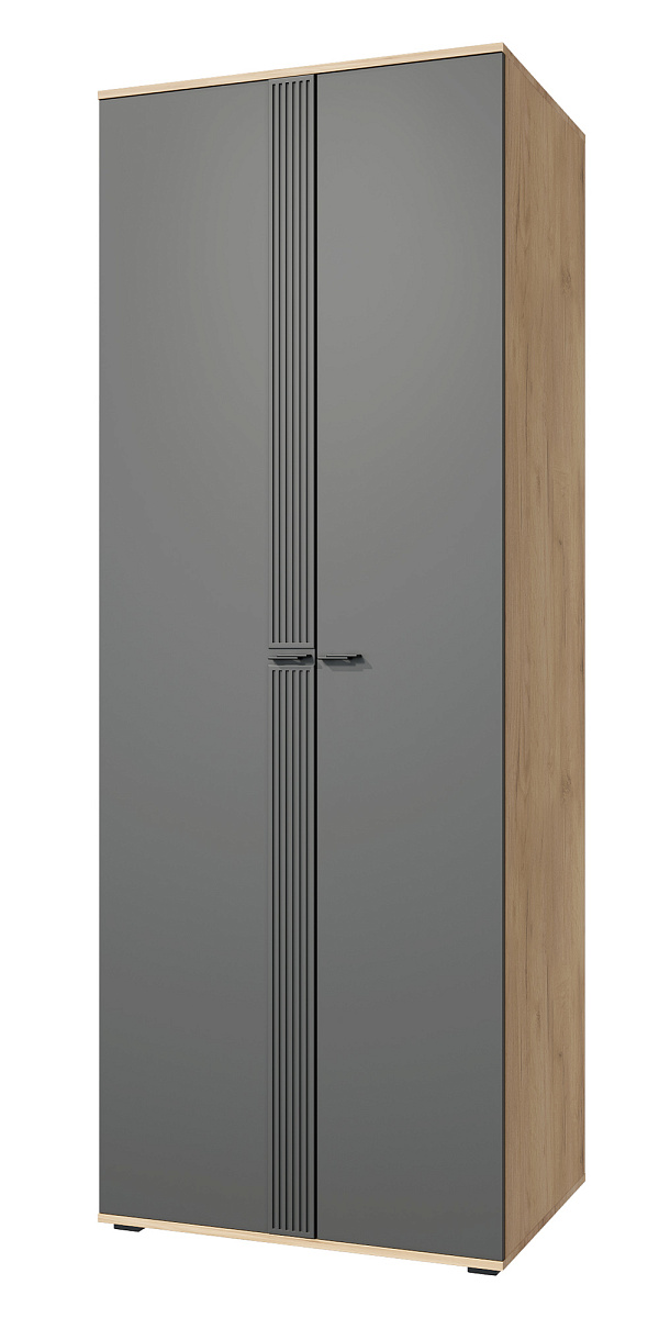 Шкаф для одежды Эмилия ЭЛ-16К глухой дуб крафт золотой/графит