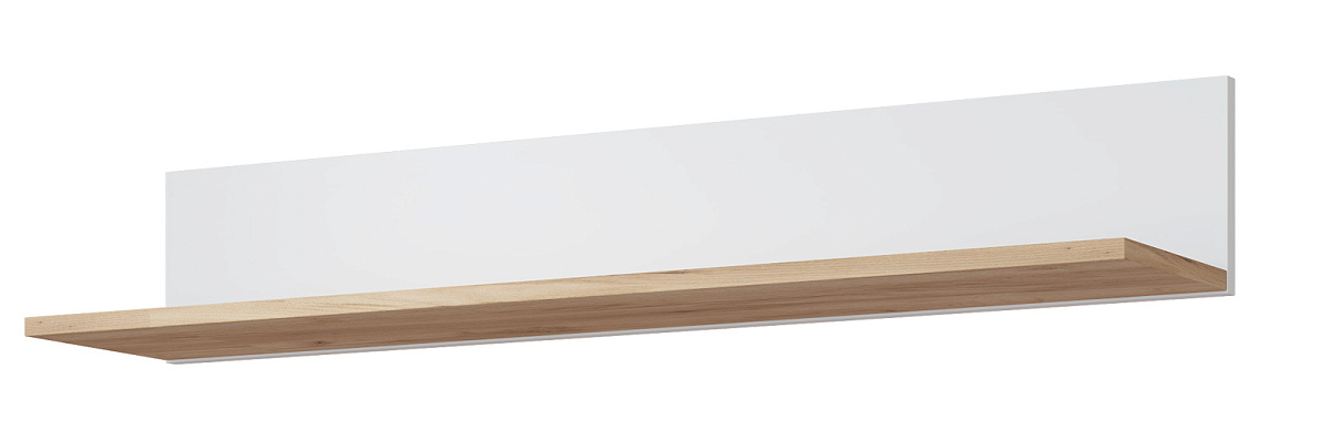 Полка Эмилия ЭЛ-10 дуб крафт золотой/меренга