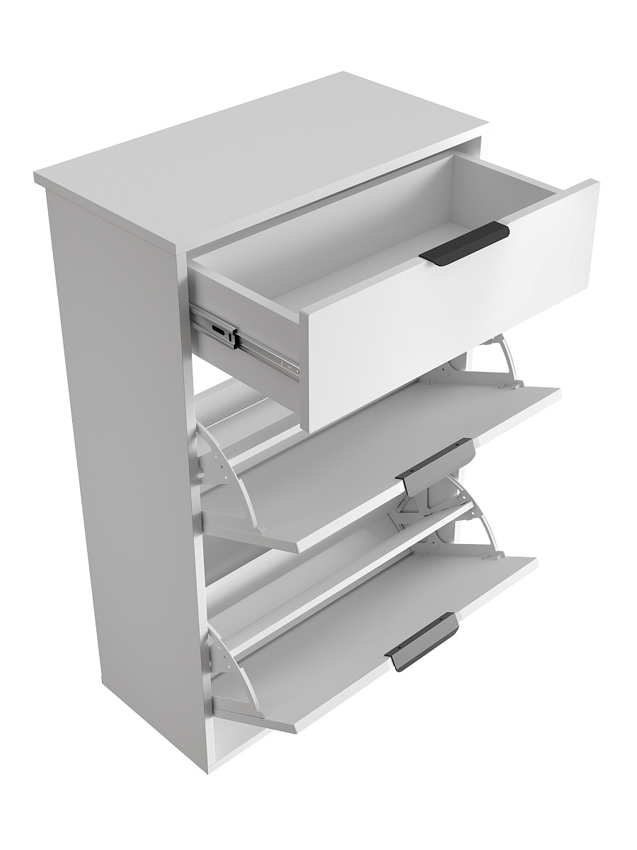 Тумба Оптима ОП-09 белый структурный/меренга