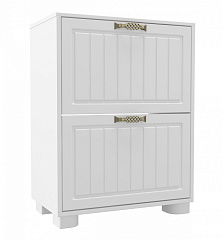 Тумба для обуви (обувница) «Монблан» МБ-33К белое дерево