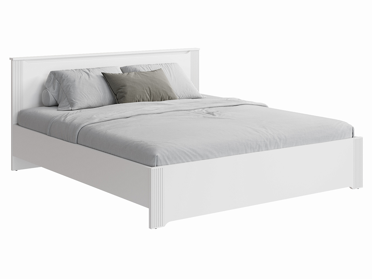 Кровать Эмилия ЭЛ-31 (180х200) белый структурный/меренга