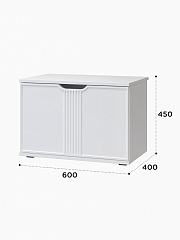 Тумба Эмилия ЭЛ-4 белый структурный/меренга