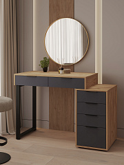 Стол Оптима ОП-18 дуб крафт золотой/графит