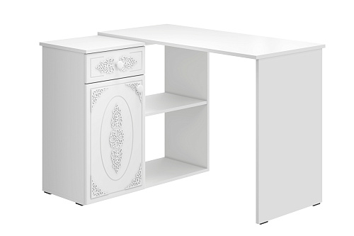 Стол угловой Ассоль АС-67 белое дерево