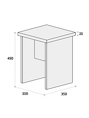 Подставка Т-03 блэквуд ячменный