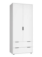 Шкаф платяной Оптима ОП-25 белый структурный/меренга