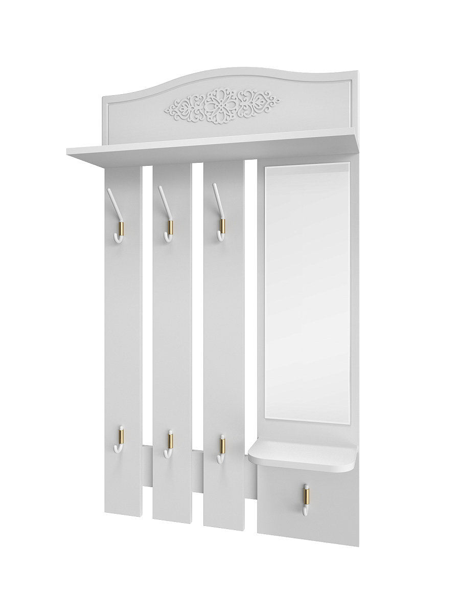 Вешалка Ассоль АС-76 белое дерево