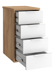 Тумба К-53 дуб крафт золотой/меренга