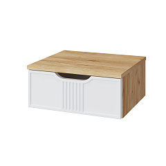 Тумба подвесная ЭЛ-23 дуб крафт золотой/меренга