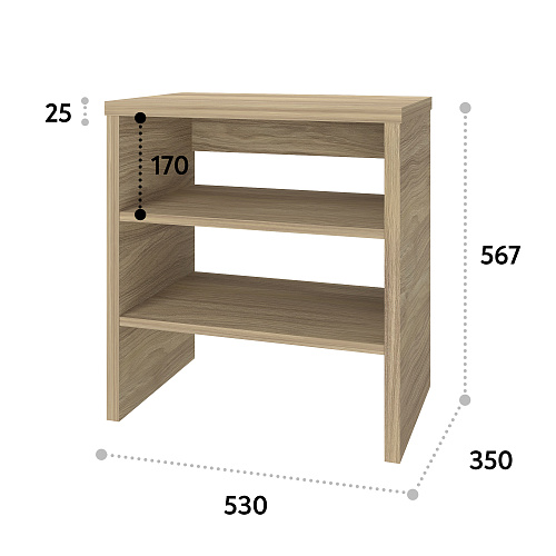 Тумба Т-11 блэквуд ячменный (530х567)