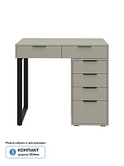 Стол Оптима ОП-18 глиняный серый/риолит