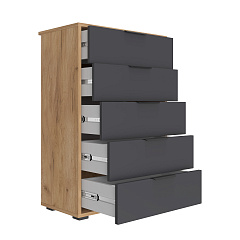 Комод Оптима ОП-05 дуб крафт золотой/графит